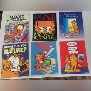 Garfield folder Collection set of 6 by Jim Davis